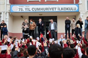 link Silivri Belediye Başkanı Bora Balcıoğlu’ndan 75. Yıl Cumhuriyet Ortaokulu’na ziyaret