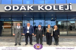 Silivri Odak Koleji öğrencisi LGS Şampiyonu Arda Gür’e emek veren kadroya tebrik ziyareti