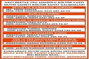 Silivri Cemevi’nde Kültür Ve Sanat Faaliyetleri herkese açık