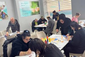 Silivri'de sanat engel tanımadı, fırçalar renklerle buluştu