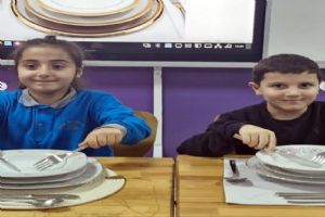 Silivri Gazi İlkokulu öğrencileri sofra kurallarını öğrendi