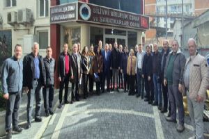 Silivri Muhtarlardan Nuray Koçer’e hayırlı olsun ziyareti