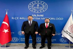 Silivri Cumhuriyet Başsavcısı Barış Kurt’tan Millî Eğitim Müdürü İbrahim Damat’a iade-i ziyaret
