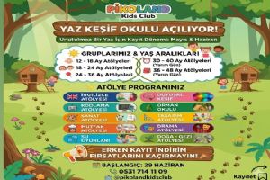 Silivri Pikoland KIDS Club'da Yaz Keşif Okulu başlıyor