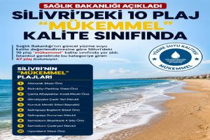 link Silivri'deki 10 Plaj 'Mükemmel' Kalite Sınıfında