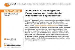 2026 YKS Tercih Kılavuzu yayımlandı
