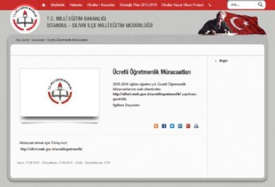 Ücretli öğretmenlik müracaatları