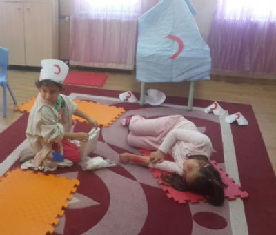 Afet bölgesi drama ile canlandırıldı