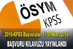 2016 KPSS Lisans başvuruları başladı