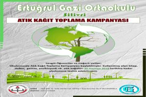 Ertuğrul Gazi’den Atık Kâğıt Kampanyası