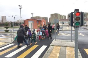 Çilli öğrencilerine uygulamalı trafik eğitimi verildi