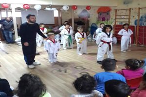 Taekwondo ile renkli bir gün yaşadılar