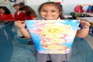 İlk ebru eserlerini yarattılar