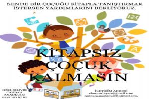 Kitapsız çocuk kalmasın
