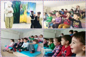 Maşalacı minikleri Dünya Tiyatrolar Günü’nü kutladı
