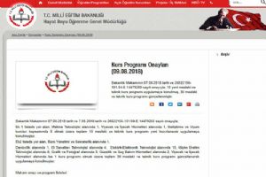 MEB,Kurs Programlarını yeniledi