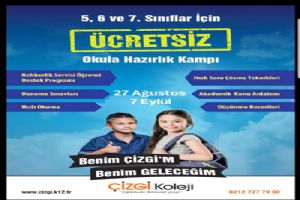 Ortaokul öğrencilerine ücretsiz Okula Hazırlık Kampı