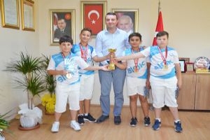 Mutlu Bozoğlu, şampiyonları ağırladı