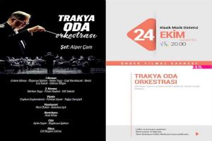 Trakya Oda Orkestrası konseri bu akşam