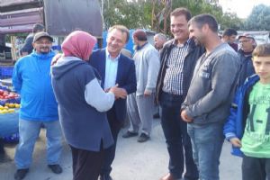 Yerel üreticileri ziyaret etti
