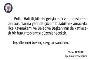 Huzur toplantısı yarın