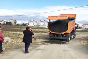 Selimpaşa’da yol bakımı