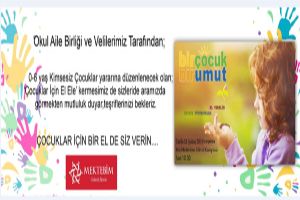 Çocuklar için bir el de siz verin
