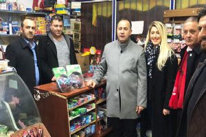 Ortaköy’de Başkan’ın selamlarını ilettiler