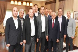 Akıncı ve ekibinden Başkan Yılmaz’a ziyaret