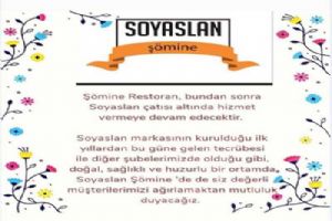 Şömine, Soyaslan oldu