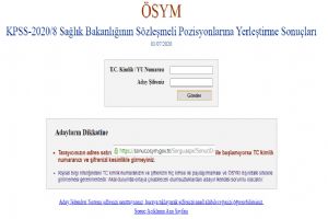 KPSS Yerleştirme Sonuçları açıklandı
