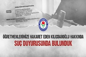 Eğitim-Bir-Sen suç duyurusunda bulundu