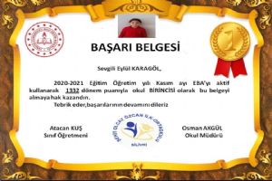 Öğrencilerin Kasım ayı EBA başarısı