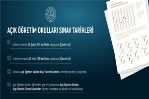 Açıköğretim sınav tarihleri belli oldu
