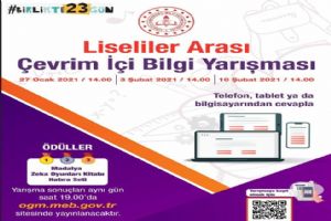 Liseler arası çevrim içi Bilgi Yarışması