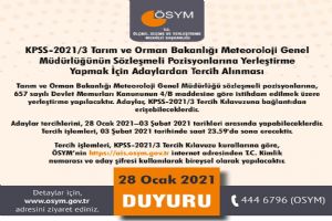 KPSS tercihleri alınıyor