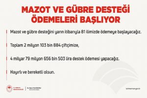 Çiftçilerimizin dikkatine
