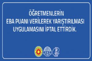 EBA Puanı uygulamasına iptal kararı
