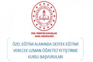 Özel Eğitim Uzman Öğretici Yetiştirme Kursu