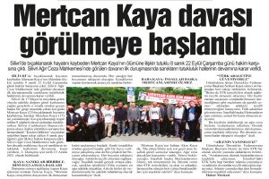 Mertcan Kaya davası görülmeye başlandı