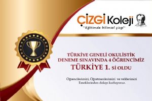 Türkiye 1.’leri Çizgi Koleji’nde