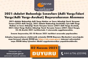 Adalet Bakanlığı Sınavları-1