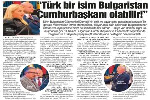 “Türk bir isim Bulgaristan Cumhurbaşkanı olabilir!”