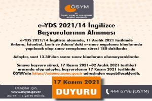 Yabancı Dil Bilgisi Seviye Tespit Sınavı