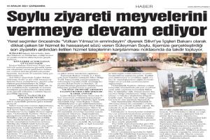 Soylu ziyareti meyvelerini vermeye devam ediyor
