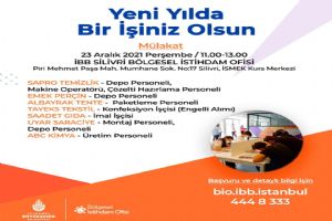 Yeni yılda bir işiniz olsun