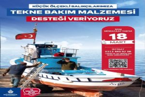 Küçük ölçekli balıkçılara malzeme desteği