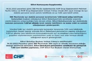 CHP’den Yılmaz’a zam eleştirisi