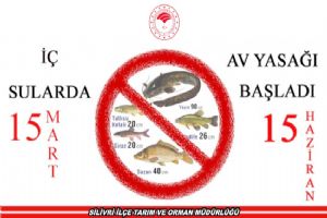 İç sularda av yasağı başladı