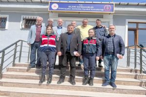 Muhtarlardan Jandarma’ya ziyaret